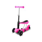 SPHP Toddler Kids Scooter 3 Wheel Kick Scooter with Seat and Flashing Wheels for Boys Girls