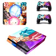 Vanknight PS4 Slim Vinyl Skin Decal Stickers Set for PlayStation Console Controllers