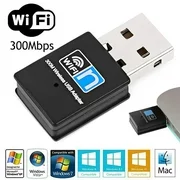 USB WiFi Receiver Dongle Wireless Network Adapter for Laptop PC Desktop Computer