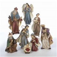 Kurt Adler 6.25" Resin Nativity Set of 8 Pieces