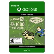 Fallout 76 1000 Atoms + 100 Bonus, Bethesda, Xbox, [Digital Download]