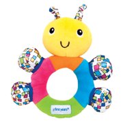 The First Years My First Rattle, Baby Learning Toy With Soft Teething Surfaces & High Contrast Patterns