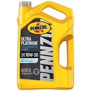 Pennzoil Ultra Platinum 10W-30 Full Synthetic Motor Oil, 5 Quart