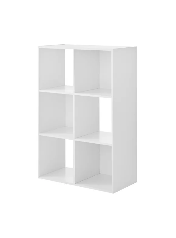 Mainstays 6-Cube Storage Organizer, White