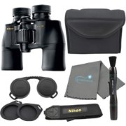 Nikon Aculon A211 10x42 Binoculars Black (8246) Bundle with a Nikon Lens Pen and Lumintrail Cleaning Cloth