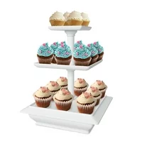 Chef Buddy 3 Tier Cupcake Dessert Stand Tray - 10 Different Options