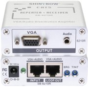 CAT5/VGA - RGBHV/HDTV - Stereo Audio Repeater+Receiver