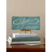 Personalized Love You Forever Infinity Canvas