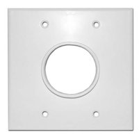 Skywalker Signature Series Dual Gang Wall Plate with 1 3/4in opening, white