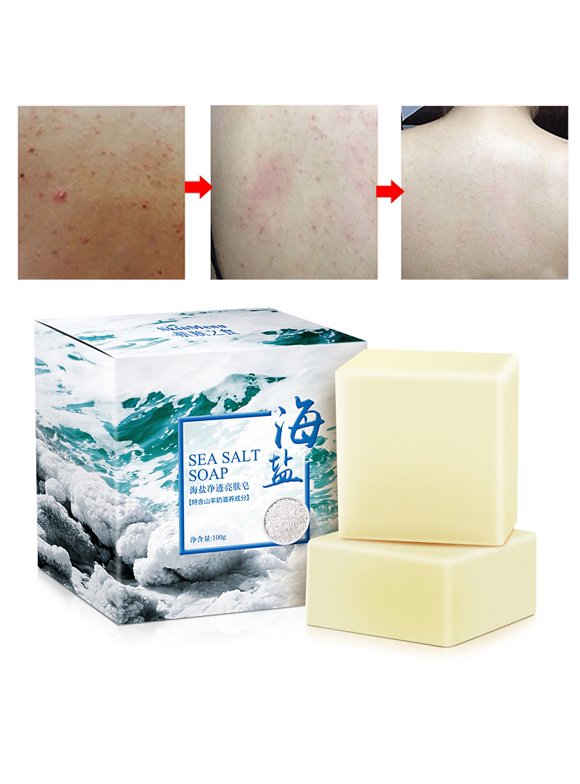Face Wash Soap Mite Soap Rich In Sea Salt Quickly Remove Mites Repair Nourish Skin Personal Care Product