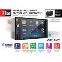 Dual Electronics XVM279BT 7-inch LED Touch Screen Double Din Car Stereo , Bluetooth, Micro SD, USB, MP3 , Siri/Google Voice Activation