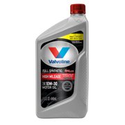 Valvoline Full Synthetic High Mileage with MaxLife Technology SAE 10W-30 Motor Oil - 1 Quart