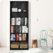 Furinno JAYA Simply Home 5-Shelf Bookcase, Adjustable Shelves, Multiple Colors