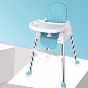 Multi-Functional Eat & Grow Convertible High Chair, 3-in-1 Convertible High Chair, Foldable Adjustable Full Size High Chair with Adjustable Tray,Roll Wheel