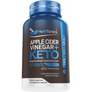 5X Potent Apple Cider Vinegar Capsules with Mother + BHB Salts Keto Diet Pills with MCT Oil, Fat Burner and Weight Loss Supplement Formula Keto for Women Men Appetite suppressant ACV Detox 120ct