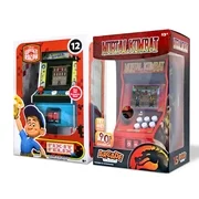 Arcade Classics Fix It Felix Mini Arcade Game and Mortal Kombat Handheld Arcade Game Bundle Pack