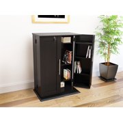 Small Deluxe Media Storage Cabinet with Locking Shaker Doors