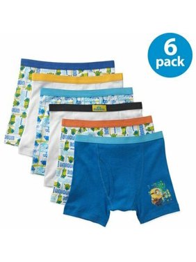 Minions Boys Boxer Briefs, 5+1 Bonus Pack, (Size:4)