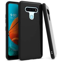 Kaleidio Case For LG K51, Reflect L555DL [Wrap] Flexible See-Thru TPU Gel Slim Fit Skin Cover [Black]