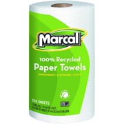 6210 Small Steps Premium 100% Recycled Jumbo Paper Towel Roll, 2-Ply, 9" Width x 11" Length, White, 210 Sheets per Roll (Pack of 12), 100% recycled.., By Marcal