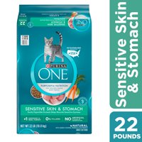 [Multiple Sizes] Purina ONE Sensitive Stomach, Sensitive Skin, Natural Dry Cat Food, Sensitive Skin & Stomach Formula