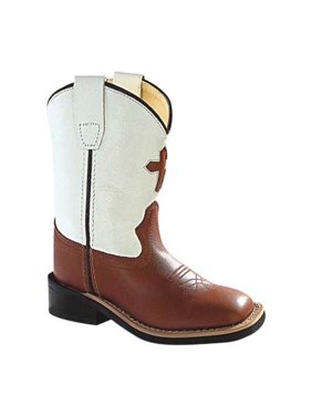 Children's Old West 11 Inch Broad Square Toe Goodyear Welt Cowboy Boot