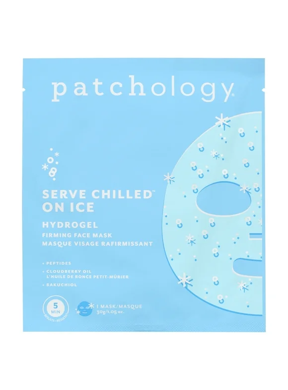 Patchology Serve Chilled On Ice Firming Hydrogel Face Mask for Beauty Skincare, Single