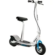 Razor E300s Electric Powered Seated Scooter White/ Blue- Ages 13+