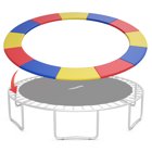 Topbuy 8FT Trampoline Replacement Safety Pad Bounce Frame Waterproof Spring Cover Colorful