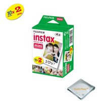 Fujifilm INSTAX Mini 9 Instant Film 5 Pack 50 SHEETS (White) For Fujifilm instax Mini 9 Cameras