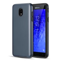 Dual Armor Samsung Galaxy J7 Star, Slim Fit Hybrid Protective Cover Case for Samsung Galaxy J7 Star 2018 J737T (T-Mobile) - Dark Navy Blue