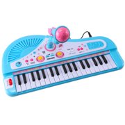 Toy Piano for Baby & Toddler Piano Keyboard Toy for Girls Kids Birthday Gift Toys for 1 2 3 Year Old-- Multi-Functional, with Microphone, Portable, Mini, 37 Keys