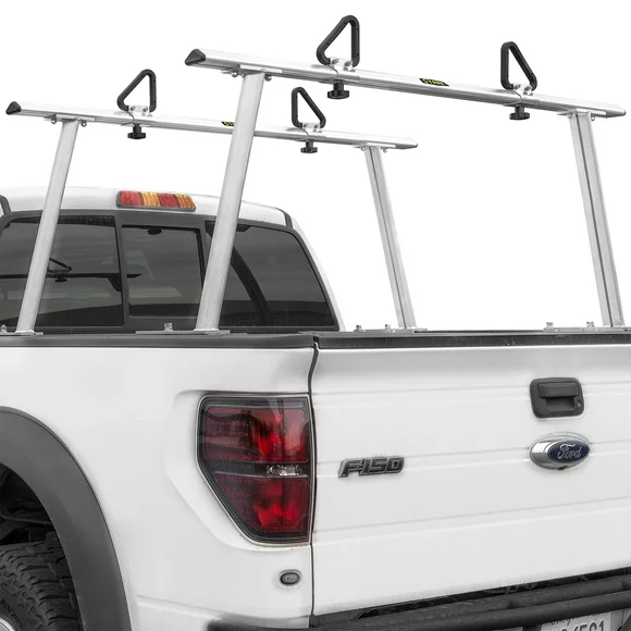Stark 1,000lbs Aluminum Extendable Pick-Up Truck Ladder Rack (No Drilling Required)