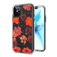 Bemz TPU Gel Apple iPhone 12 Pro Max Phone Case (Slim Protective Cover) - Red Flowers