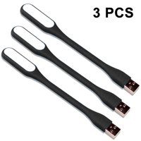 [3-Pack] Mini USB LED Light Lamp Portable Flexible for Powerbank PC Laptop Notebook Computer Keyboard,perfect for Night Working & Book Reading Black