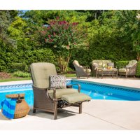 Hanover Ventura Outdoor Luxury Recliner with Accent Pillow
