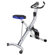 Fitness Reality 400 Lb. Weight Capacity Folding Foldable Upright Exercise Bike with Heart Pulse Sensors