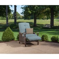 Outdoor Luxury Recliner with Accent Pillow