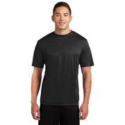 Dri-Tek Mens Big & Tall Short Sleeve Moisture Wicking Athletic T-Shirt, 4XLT, Black