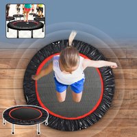 S-morebuy 40" Foldable Trampoline Rebounder Jump Elastic Outdoor Indoor Fitness Gym Yoga Exercise Play Fun Gift