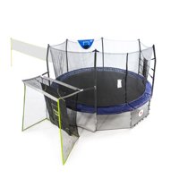 Skywalker Trampolines 16' Round Sports Arena, with Lighted Spring Pad, Blue