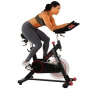 Sunny Health & Fitness Magnetic Belt Drive Indoor Cycling Bike with High Weight Capacity and Device Holder - SF-B1805