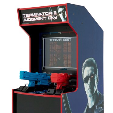 Arcade1Up - Terminator 2: Judgment Day With Riser and Lit Marquee, Arcade Game Machine