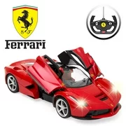 Best Choice Products 27MHz 1/14 Scale Kids Licensed Ferrari Model Remote Control Toy Car w/ 5.1 MPH Max Speed - Red