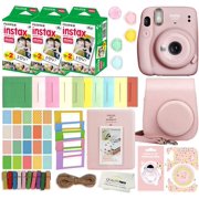 Fujifilm Instax Mini 11 Instant Camera with Case, 60 Fuji Films, Decoration Stickers, Frames, Photo Album and More Accessory kit (Blush Pink)
