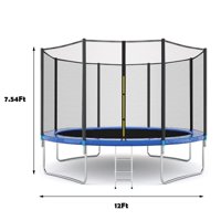 PUYANA 12 FT Trampoline for Kids,Trampoline,Outdoors Trampoline for Kids Max Loading Capacity is 600 lb