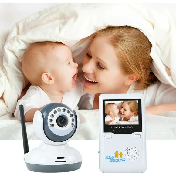 Big Holiday 50% Clear! Baby Monitor 2.4 Inch LCD Display Video Baby Monitor Digital 2.4Ghz Wireless Video Monitor 985ft Transmission Range 2-Way Talk Night Vision Gifts