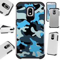 Fusion Guard Phone Case Cover For Samsung Galaxy J3 (2018) | J3 Orbit | J3 Achieve | Express Prime 3 (Blue Black Camo)