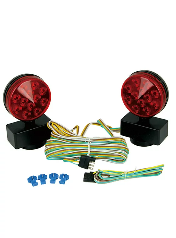 MaxxHaul 50015 12V LED Towing Lights with Magnetic Base-DOT Compliant
