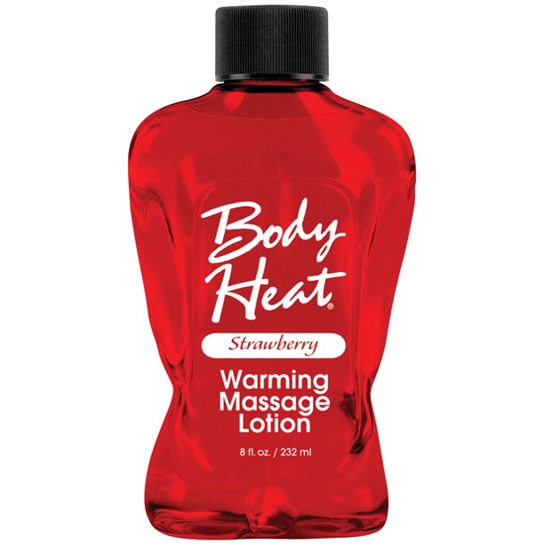 Body Heat Warming Massage Lotion - 8 Fl. Oz. - Strawberry